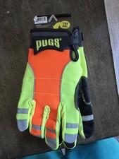 2 x GANT CARLINS Gants de travail résistants sécurité réfléchissants haute visibilité Taille : GRAND L