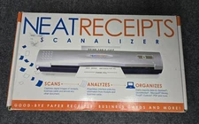 Neat Receipts Scanalizer Mobile Scanner for Receipts Complete Original Box NIB