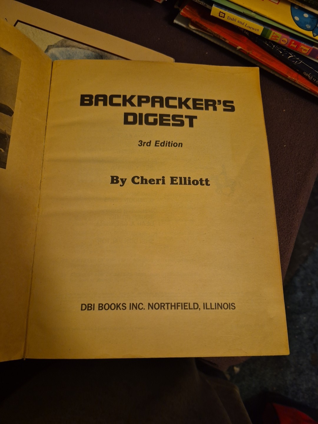 1981 Backpackers Digest 3rd Edition By Cheri Elliot image 3