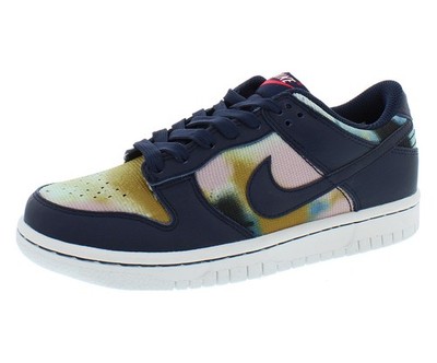 Nike Dunk Low SE GS Boys Shoes Size 4, Color: Obsidian/Obsidian/Summit White