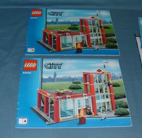 CITY, FIRE STATION SET NO. 60004 - LEGO - 2013 - USED CONDITION