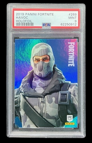 2019 panini fortnite #269 havoc rc; first USA print holofoil PSA 9 (HOLO SSP)