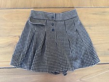 Zara Girls Plaid Skort Size 7 Brown