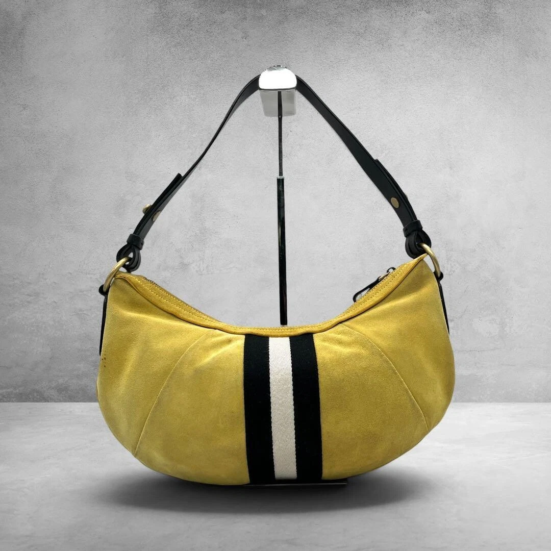 レディース BALLY Trainspotting Suede Hobo Bag 2916