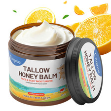 Beef Tallow for Skin - 100 Grass Fed - Whipped Tallow and Honey Balm Moisturize