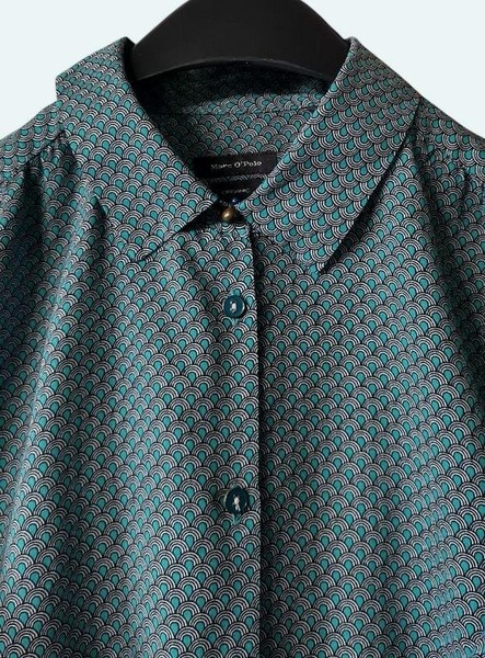 Women Marc O'Polo Shirt Turquoise Cotton S