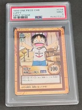 1999 ONE PIECE CARDDASS HYPER BATTLE FIRST STAGE C04 LUFFY PSA 9 PCA3