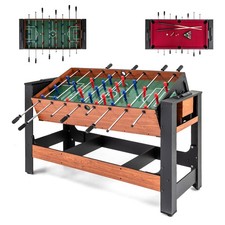 138CM Swivel Game Table 2-in-1 Foosball and Pool Combo