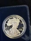 1996-P PROOF AMERICAN SILVER EAGLE W/BOX&COA