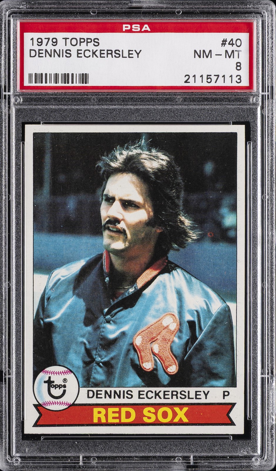 1979 TOPPS #40 DENNIS ECKERSLEY PSA 8