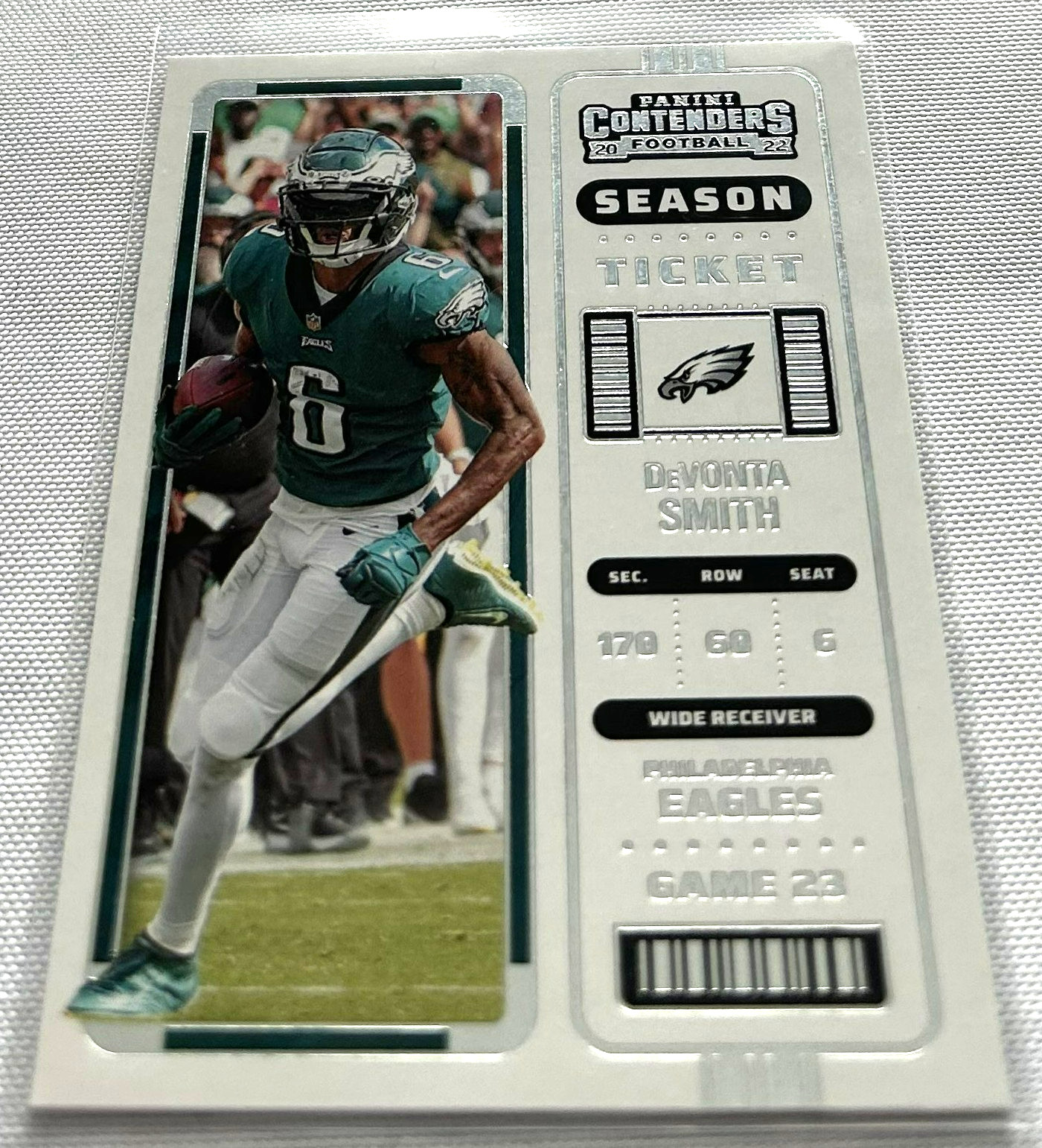 2022 Panini Contenders Football DeVonta Smith Philadelphia Eagles Season Ticket