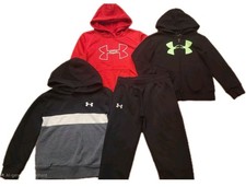   Boys Winter Youth Under Armour 4pc Lot Size 6 GUC Hoodie Outfit Pullover