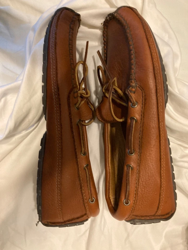 Minnetonka Men's Moosehide Leather Moccasin Size 11 EUC - Image 4 of 4