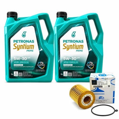 10L PETRONAS Prime DM 5W-30 Engine Oil + Mercedes OM642 V6 CDI Oil Filter