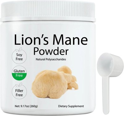 Mushroom Supplement, Lion's Mane Powder, Brain Health Support Supplement 9.17oz