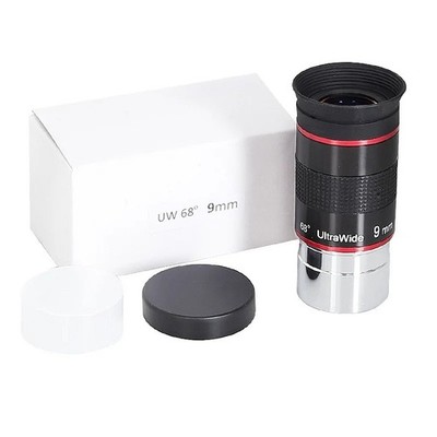 For  9mm 1.25'' 68° Telescope Eyepiece Ultra Wide Angle Fully Multi-Coated