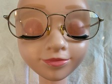 Vintage Demi Amber MOD.1482 50-20 Eyeglasses U.S Optical FRAMES Gold