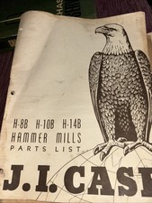 J.I.case H-8b.  Lista de piezas de molinos de martillos H-10b H-14b