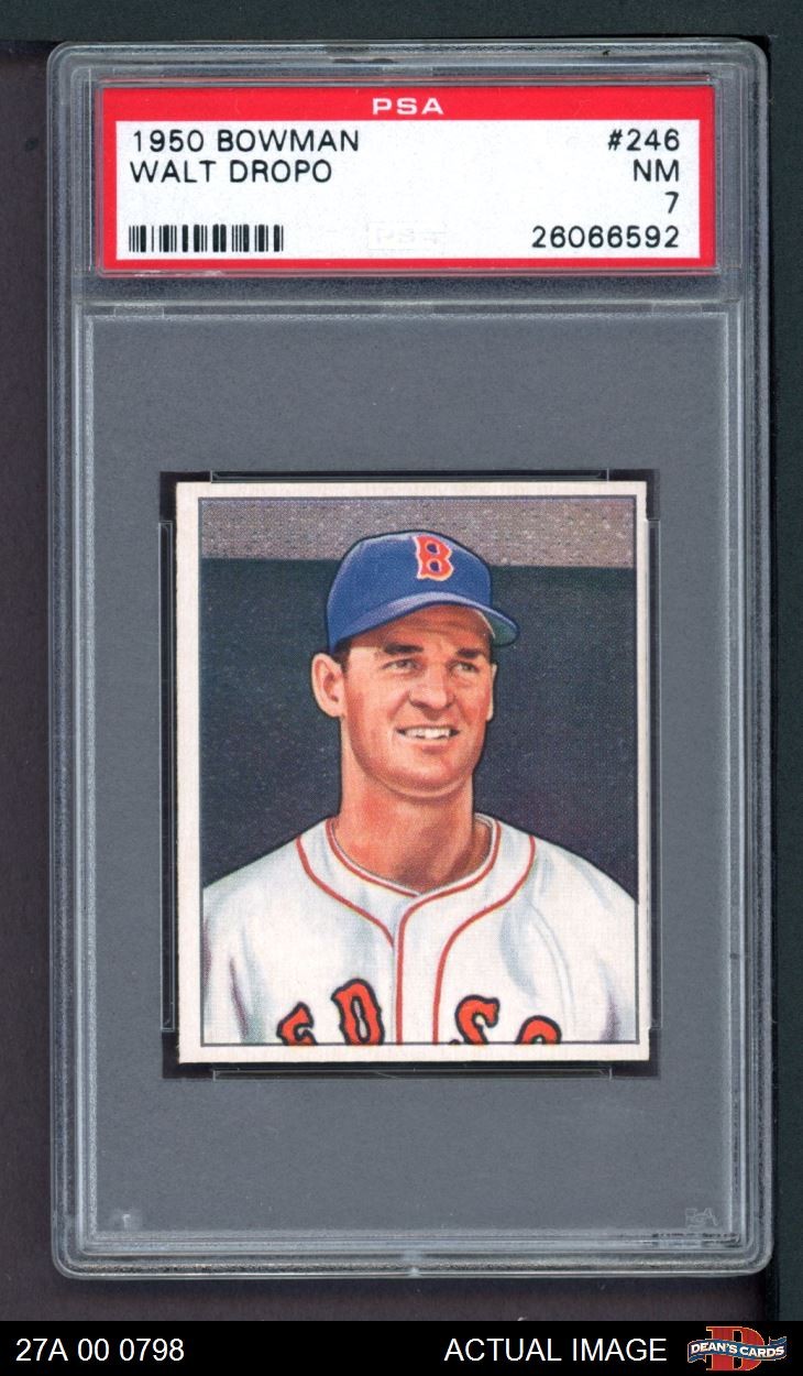 1950 Bowman #246 Walt Dropo Red Sox PSA 7 - NM