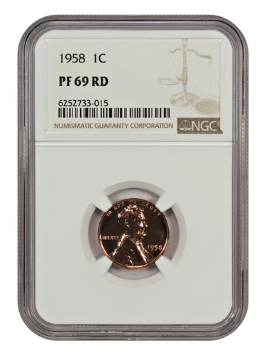 1958 1C NGC PR69RD - Lincoln Cent (Wheat Reverse)