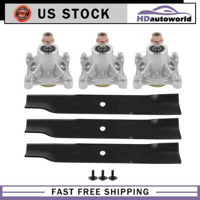 #ad #ad 52quot; Deck Rebuild Blade Spindle FITS HUSTLER RAPTOR 604214 603995 791988 603988 $83.79