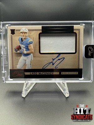 Panini One 2024 Ladd McConkey Rookie Auto Patch Red #9 JSY Match 15/75 SEALED
