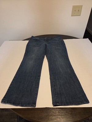 Faded Glory Womens Bootcut Jeans Size 14P Medium Wash Blue Denim Stretch Pants