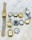 Vintage Woman's Timex Electric Electronic Watch Lot 11 Pieces Parts Repair Lot
