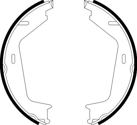 JUEGO ZAPATAS FRENO FRENO ESTACIONAMIENTO 8DA 355 050-591 PARA VOLVO V70/III/Van S80 XC70 1.6L - Imagen 5 de 9