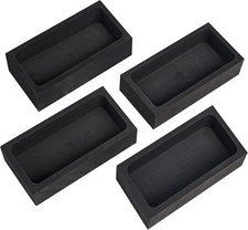 Nelyrho 4 Pieces 1kg Graphite Ingot Molds for...