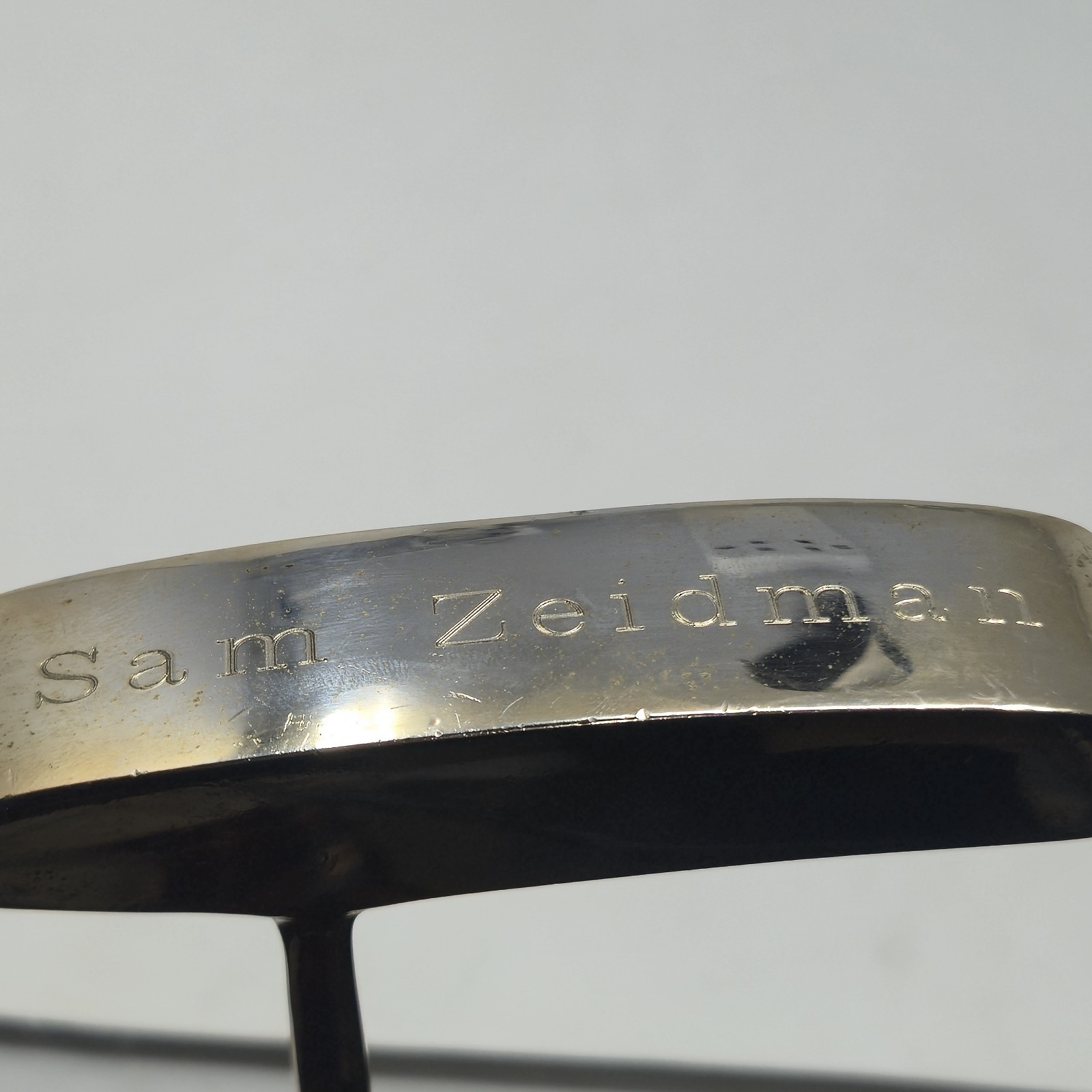 Vintage Sam Zeidman Custom Brass Mallet Putter 32" Master Maker Golfsmith Grip image 10