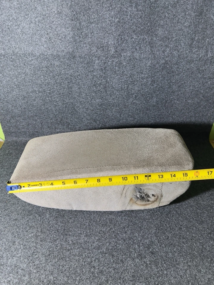 Chevrolet S10 GMC Sonoma Center Console Armrest Lid Top Brown Cloth - Image 3 of 4