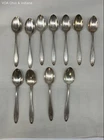 International Silver Prelude Sterling Silver Teaspoons 11 Piece Set 330g