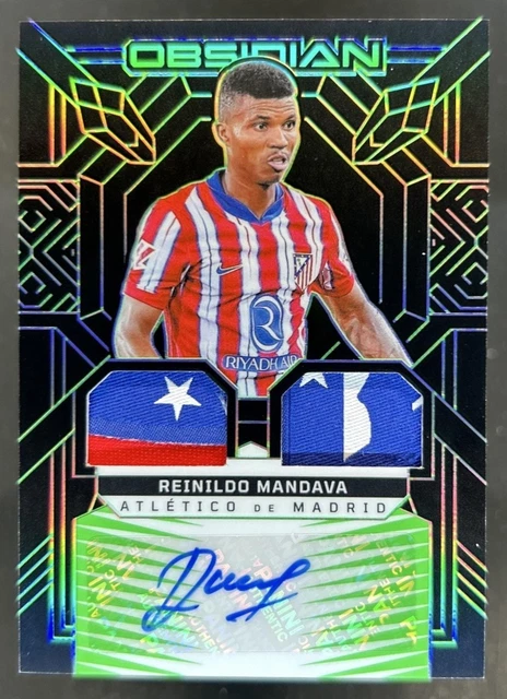 2024-25 Obsidian Reinildo Mandava Dual Patch Green Auto #/5