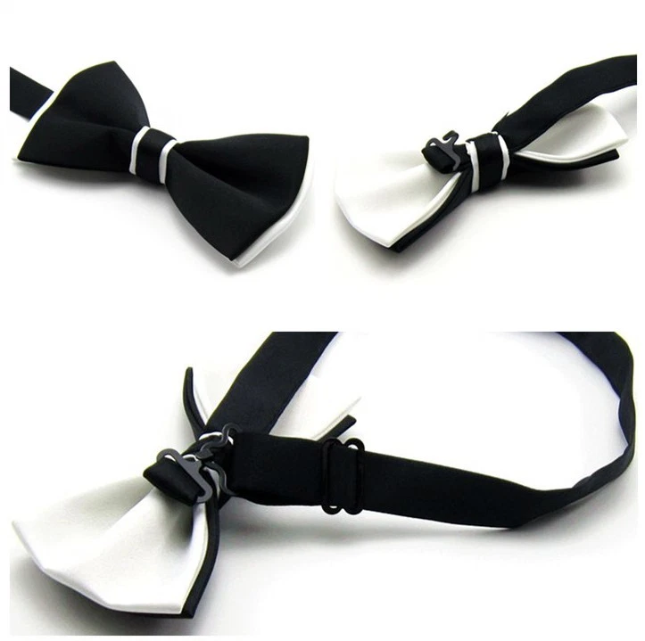 12 PCS Men Pre-tied Bow Tie Tuxedo Adjustable Wedding Party Prom Necktie Bowtie - Image 2 of 2