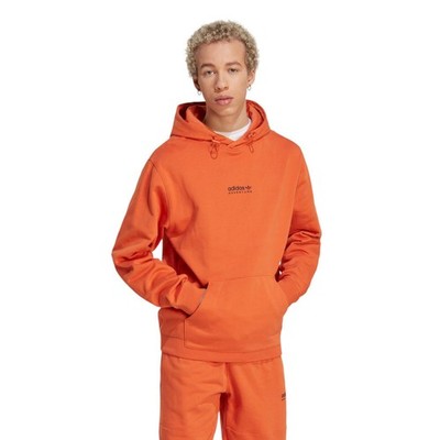 adidas ORIGINALS MEN'S ADVENTURE PULLOVER HOODIE COMFY ORANGE RETRO ADV NEW  BNWT UK