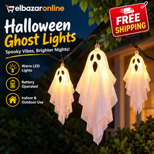 NEW Halloween Hanging Ghost Light Up Decor Flying Ghosts Outdoor Yard Prop Decor