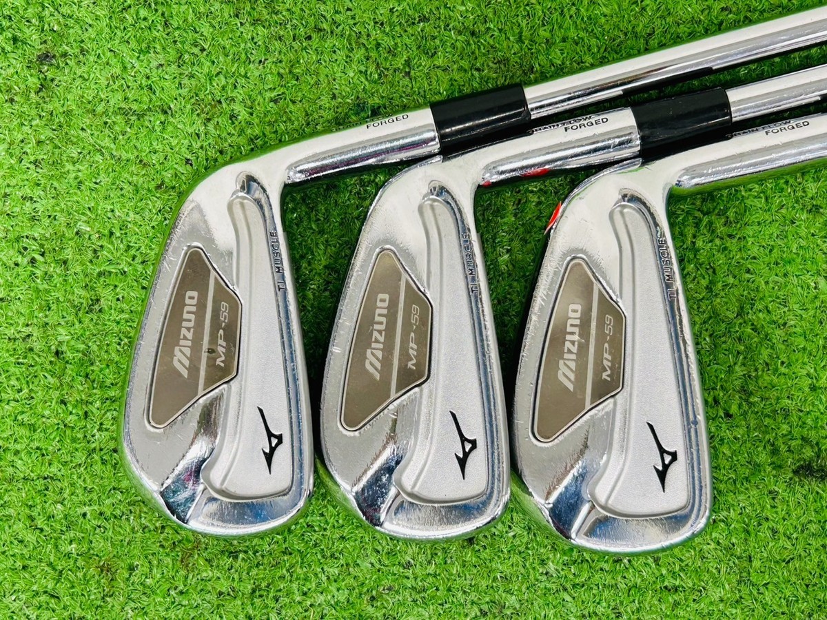 Mizuno MP-59 GF Forged Iron Set 5-9+PW RH Dynalite Gold XP S300