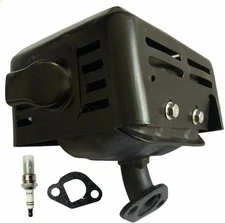 Muffler Exhaust for Honda GX160 GX200 5.5hp 6.5hp Predator 212cc Coleman BT200X