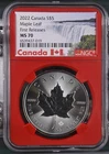 2022 CANADA Silver 5 DOLLARS NGC MS-70 Maple Leaf First Releases
