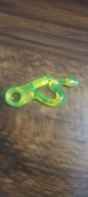 LEGO Minifigure Accessories: Ninjago Whip w/ Snake Head, Prt# 98348, Trans Green