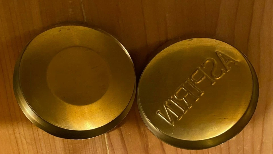 Vintage Aspirin Pill Box Medicine Advertisement In Your A Pain Original Wood Box - Изображение 3 из 4