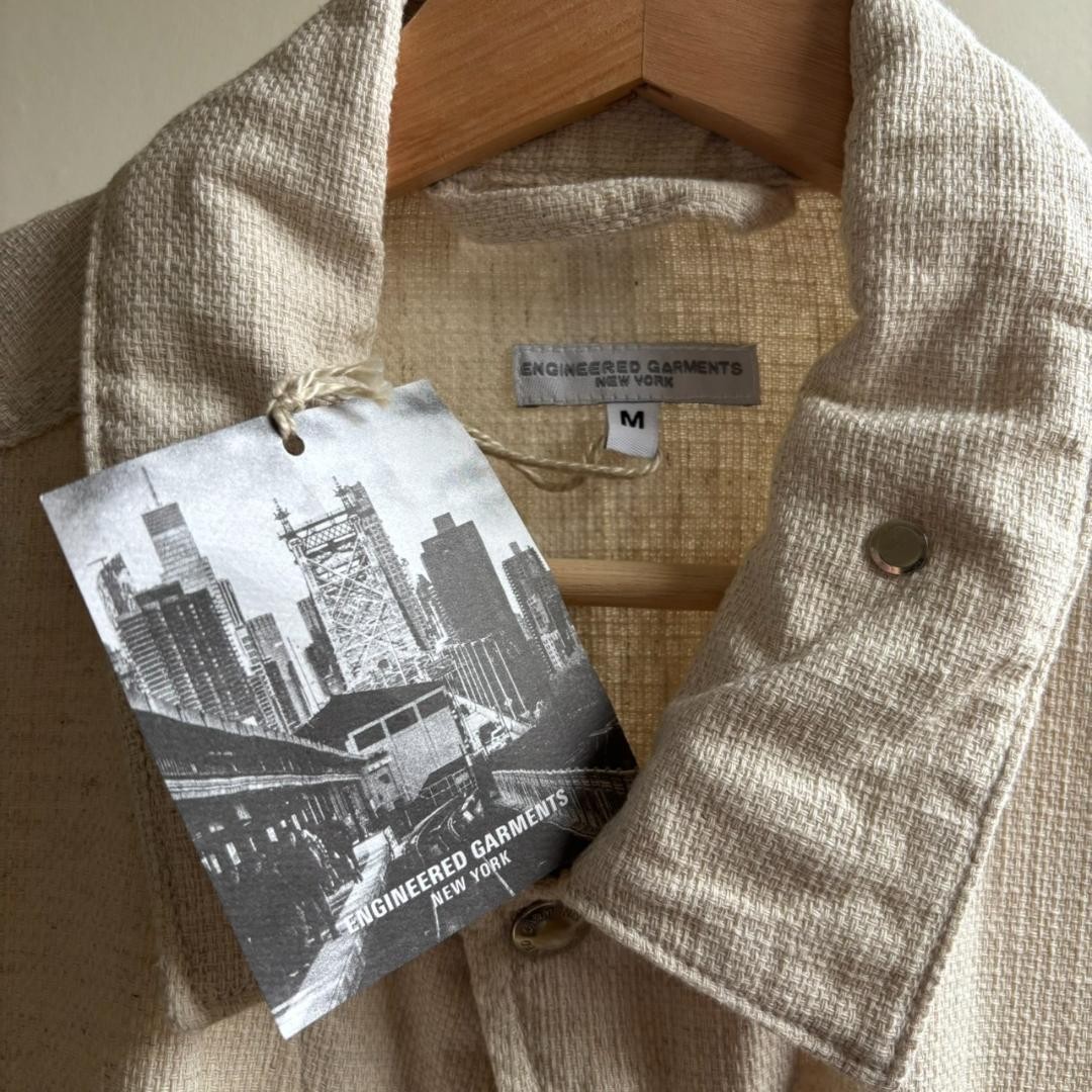 Engineered Garments Trucker Jacket Java Cloth Nat… - image 4
