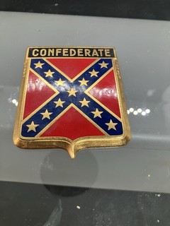 Ancienne plaque calandre DRAGO Paris CONFEDERATE émaillée – Automobilia Vintage