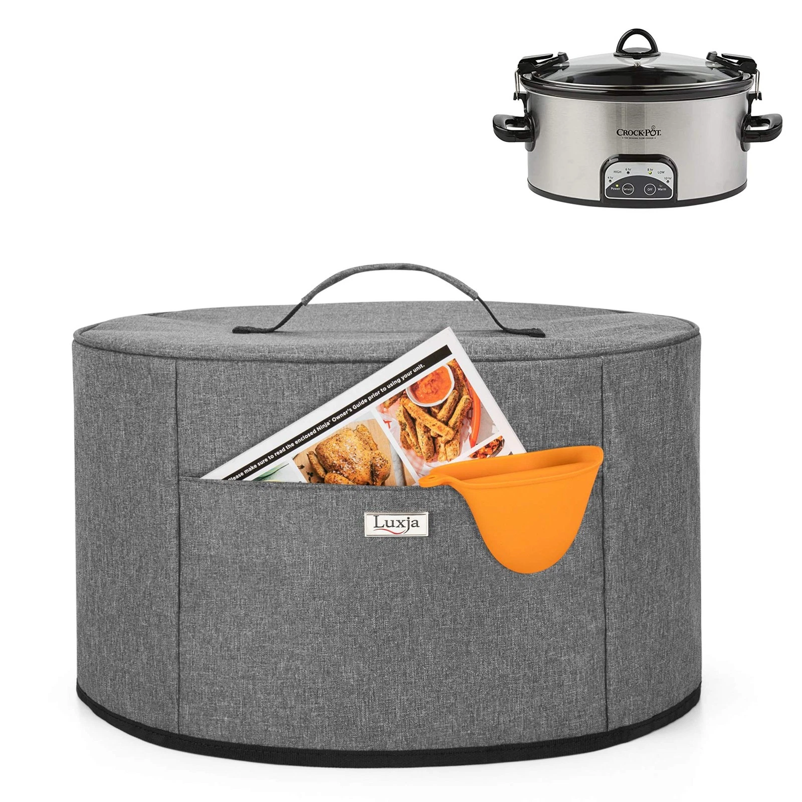 Slow Cooker Cover (Aluminum Foil Lining), Dust Cover Fits Most 6-8 Quart Oval...