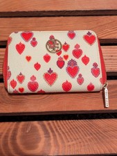 New Authentic Tory Burch Hearts Coin Purse Card Holder Serial Number HFA031
