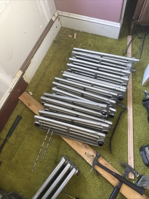 #ad Old Steam Radiator Cast Iron Parts $10.00