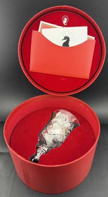 Waterford Crystal 12 Days of Christmas Bell 4 Calling Birds Ornament