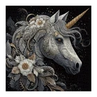 Pretty Horse Flower Puzzle 1000 Pieces for Adults, Magic Animal Challenging A...