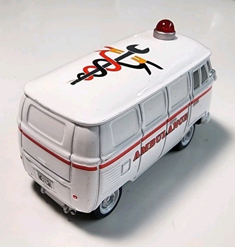 Takara Tomy Tomica Cars Fillmore Ambulance Rescue 1/64 Diecast Volkswagen Disney - Picture 7 of 10